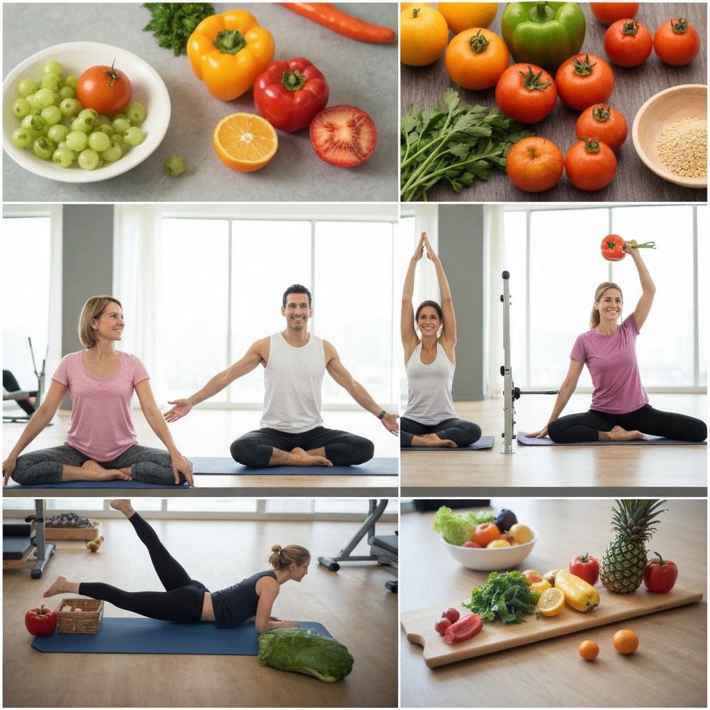 Active lifestyle with healthy nutrition choices